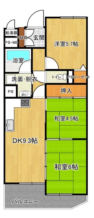 ライオンズマンション十日町の間取り