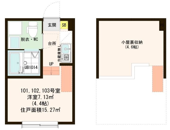 東京都足立区保塚町(アパート)の賃貸物件の間取り