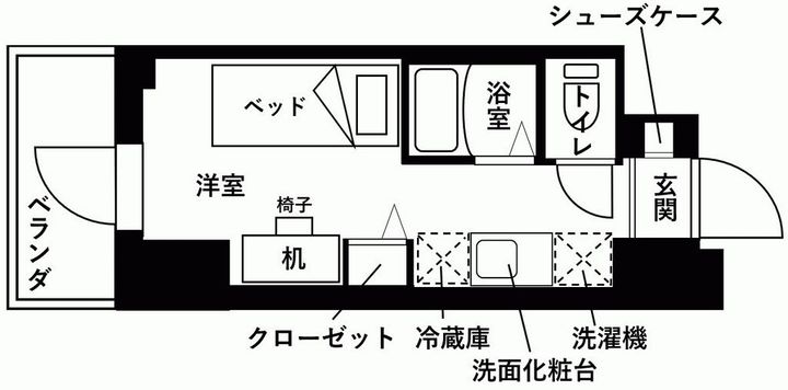 ライジングメゾン新小岩の間取り