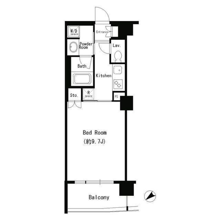 東京都新宿区四谷坂町(マンション)の賃貸物件の間取り