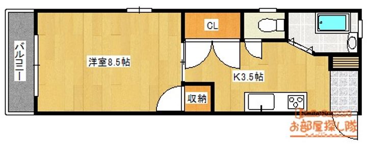 OAK VILLA久留米の間取り