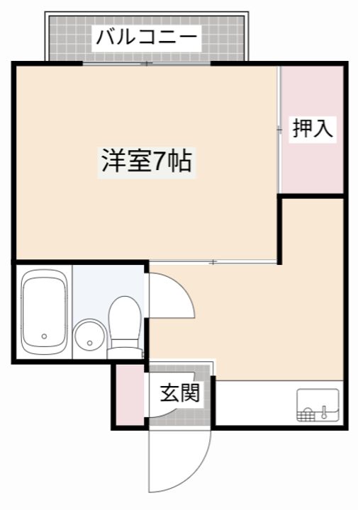 大阪府高槻市真上町2(マンション)の賃貸物件の間取り