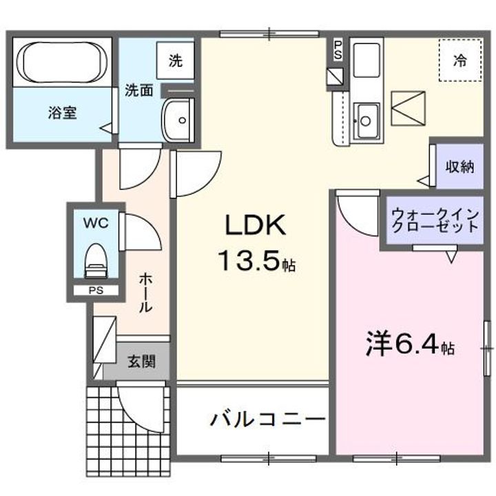 バイオレットの間取り
