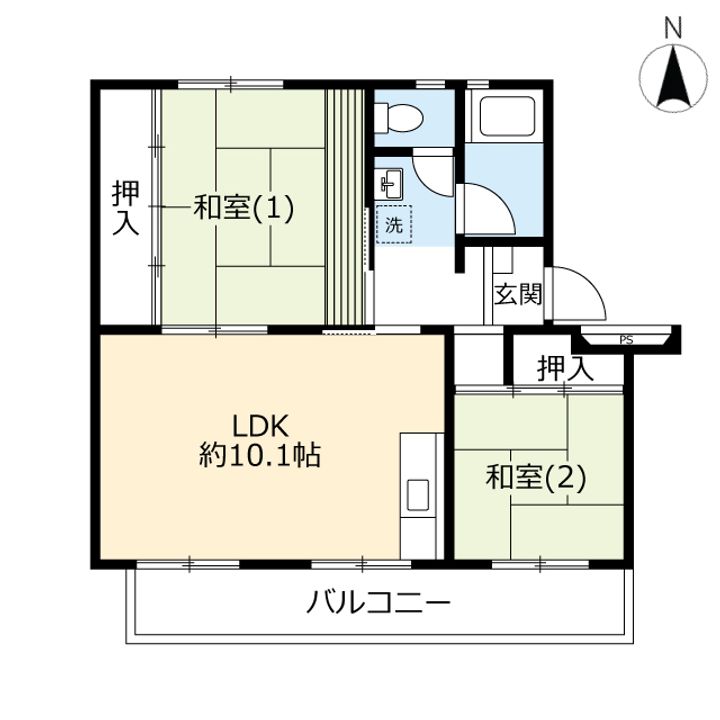UR鶴が台の間取り