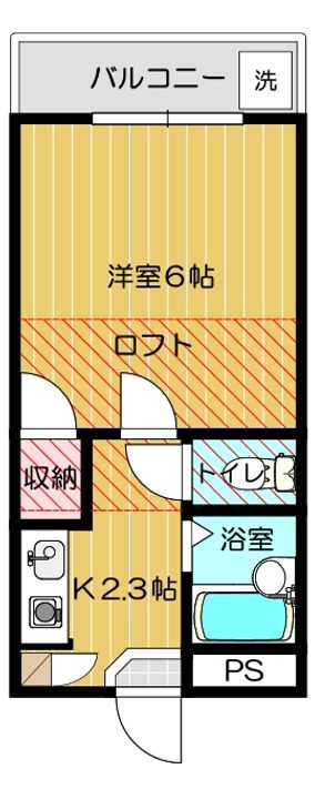 ハイツ ソリティアIIの間取り