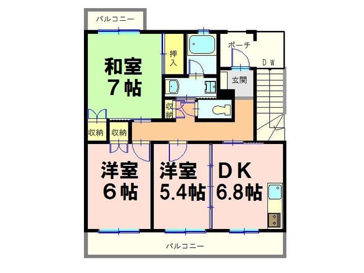 ローレルマンション太田 A棟の間取り