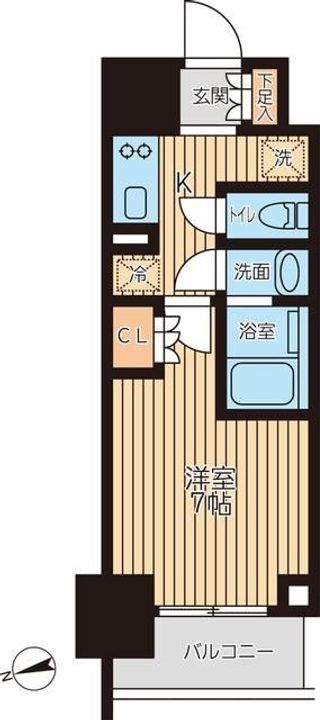 クロスレジデンス蒲田IIの間取り