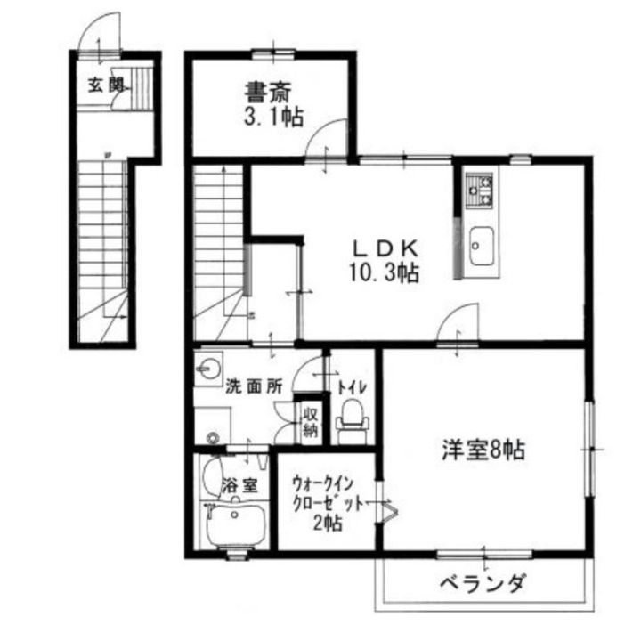 ルネス吉岡17号地の間取り