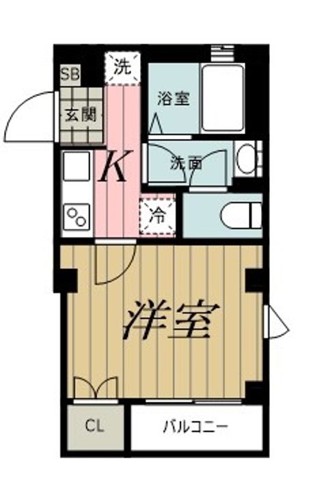 千葉県千葉市中央区新宿2(マンション)の賃貸物件の間取り