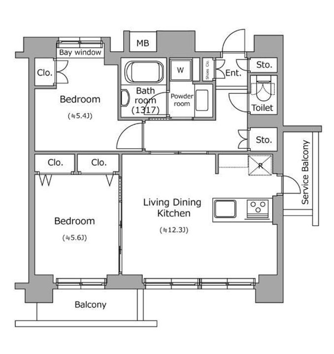 レジディア新宿イーストIIの間取り