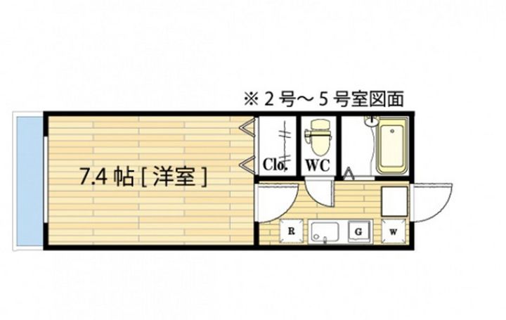 メゾンフェスタ浜の間取り