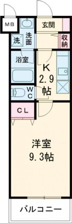 大阪府藤井寺市古室1(アパート)の賃貸物件の間取り