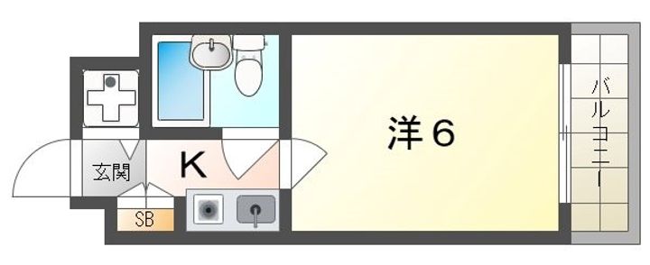 メゾンエイコー寝屋川A棟の間取り