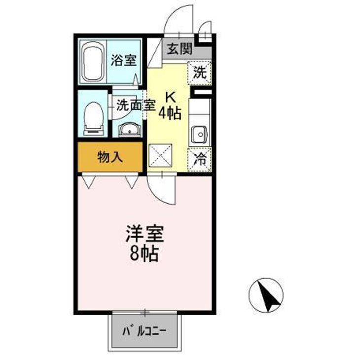 セジュールたかなわIIの間取り