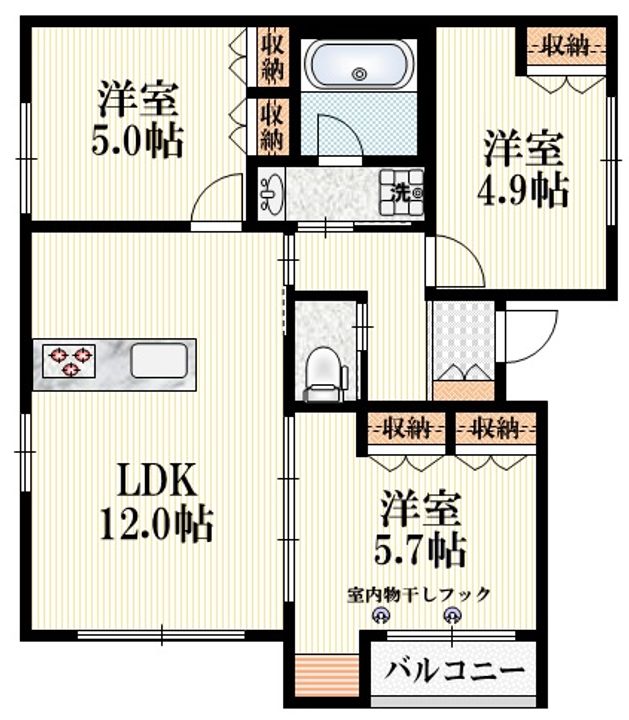 ソルサフィール井の頭の間取り