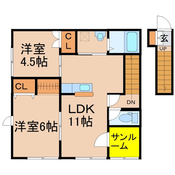Bloom-Mの間取り