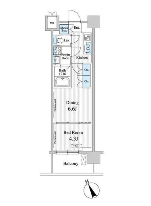 プレノ清澄庭園の間取り
