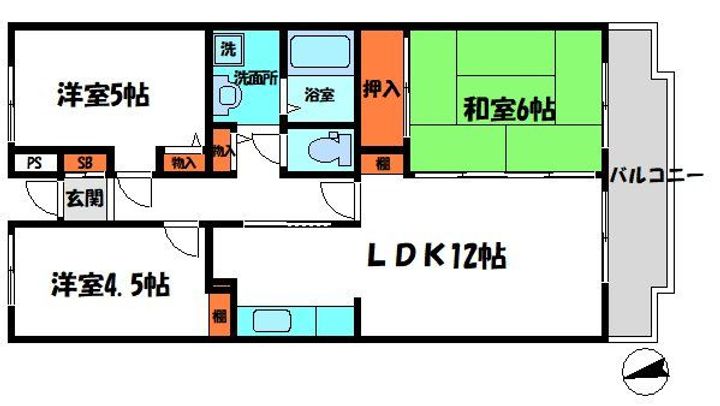 グリーンヴィラ御領の間取り