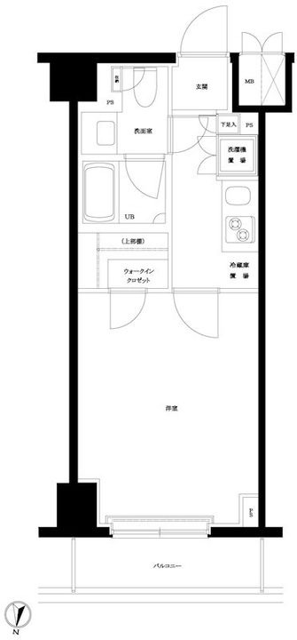 東京都江東区三好4(マンション)の賃貸物件の間取り