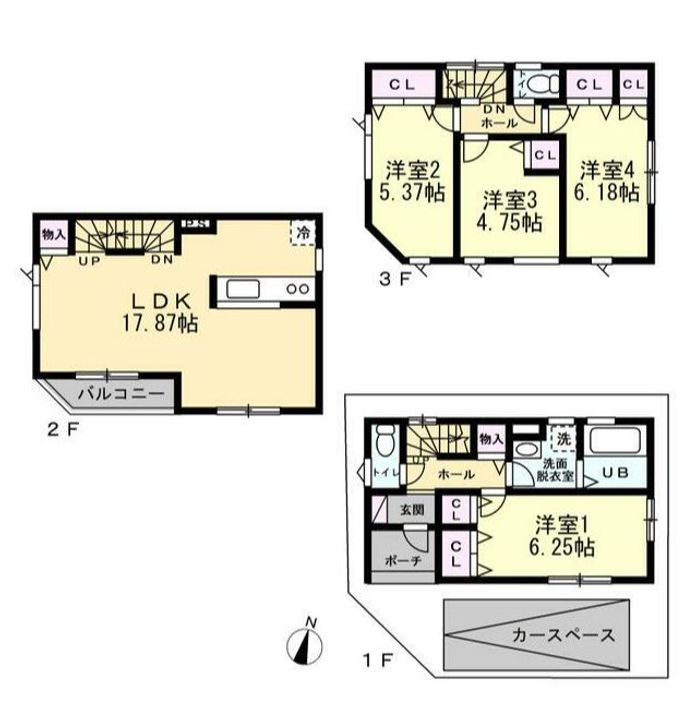 神奈川県横浜市港南区芹が谷5(一戸建)の賃貸物件の間取り