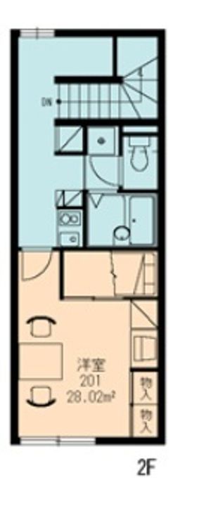 新潟県新発田市中曽根町2(アパート)の賃貸物件の間取り