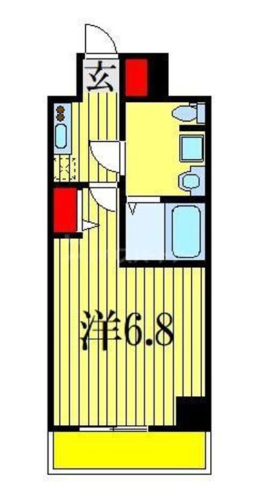 千葉県船橋市東中山2(マンション)の賃貸物件の間取り