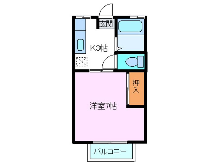 静岡県三島市壱町田(アパート)の賃貸物件の間取り