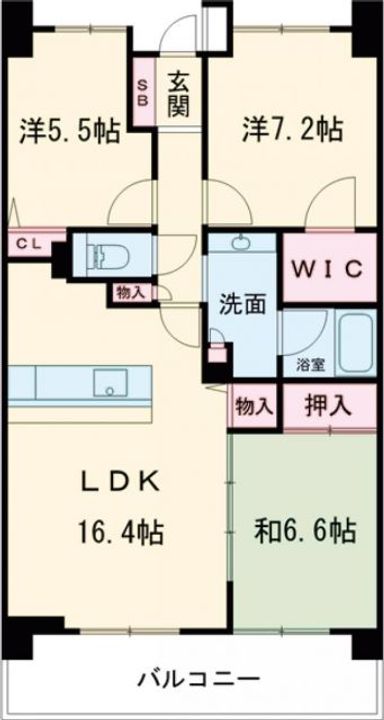ヒューニティ高崎の間取り