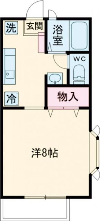 栃木県宇都宮市石井町(アパート)の賃貸物件の間取り