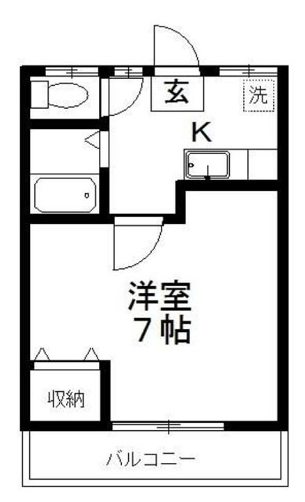 東京都八王子市東中野(アパート)の賃貸物件の間取り