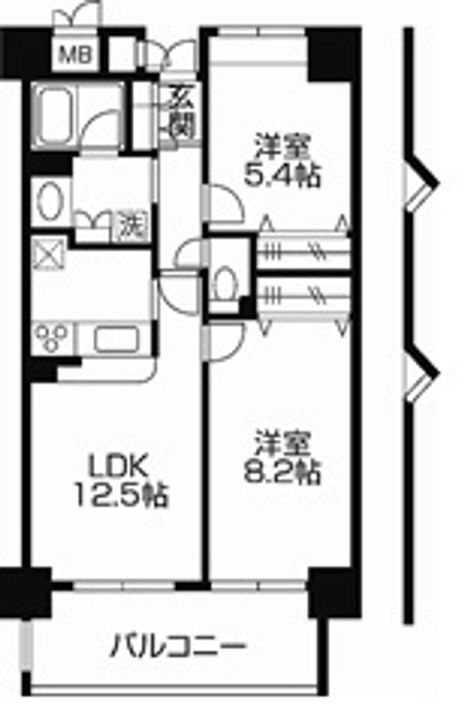 千葉県我孫子市我孫子(マンション)の賃貸物件の間取り