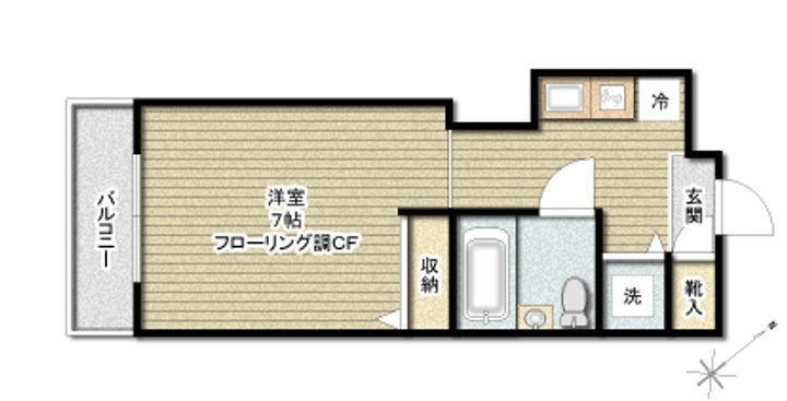 東京都世田谷区喜多見9(マンション)の賃貸物件の間取り