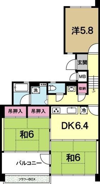 OHANA COURT-2の間取り