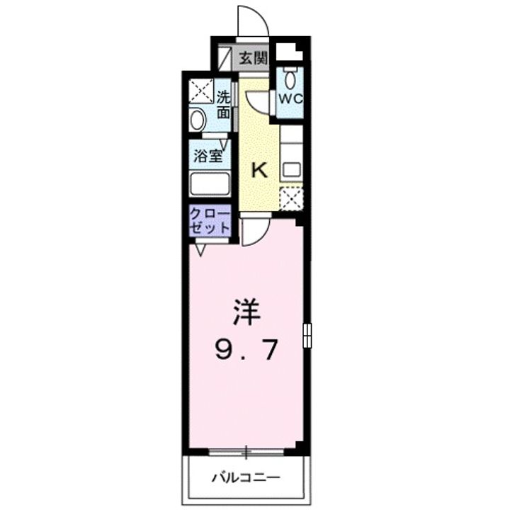 滋賀県近江八幡市西本郷町東(アパート)の賃貸物件の間取り