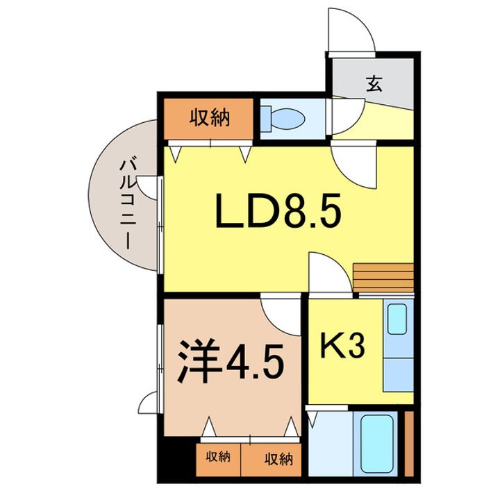 ダイメックス旭川4条ビルの間取り