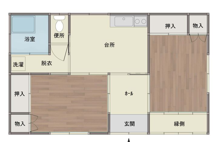 宮城県気仙沼市古町3(一戸建)の賃貸物件の間取り