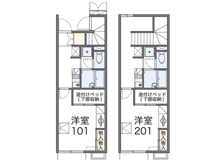 新潟県新発田市住吉町5(アパート)の賃貸物件の間取り