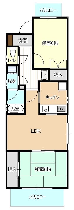 エクセレント安田A館の間取り