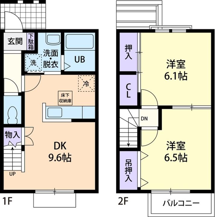 栃木県宇都宮市中里町(一戸建)の賃貸物件の間取り