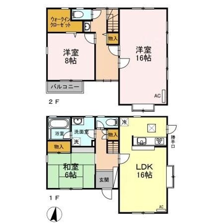 岡山県倉敷市西富井(一戸建)の賃貸物件の間取り