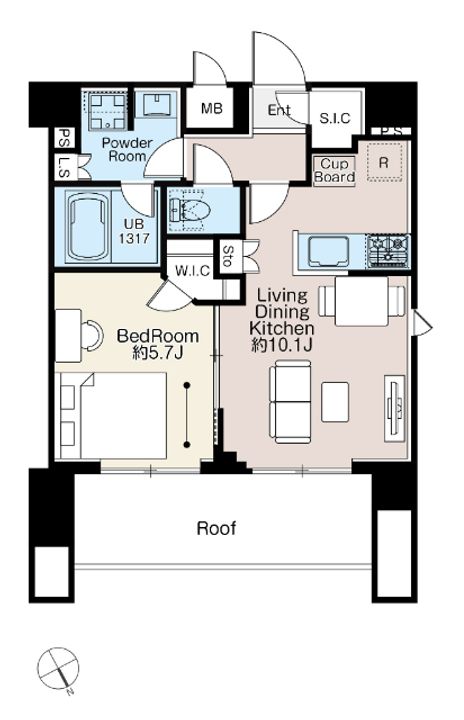 ベルファース西早稲田の間取り