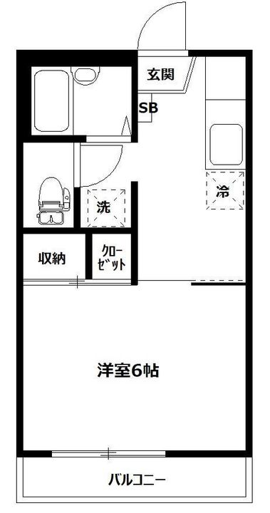サンライズ平成Bの間取り