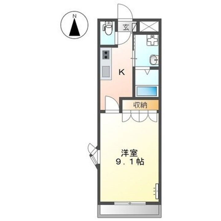 メルローズ香貫の間取り