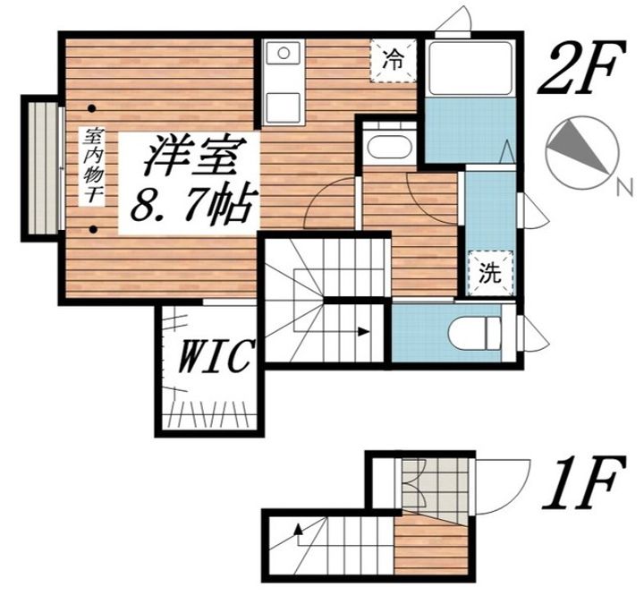 千葉県柏市逆井1(アパート)の賃貸物件の間取り
