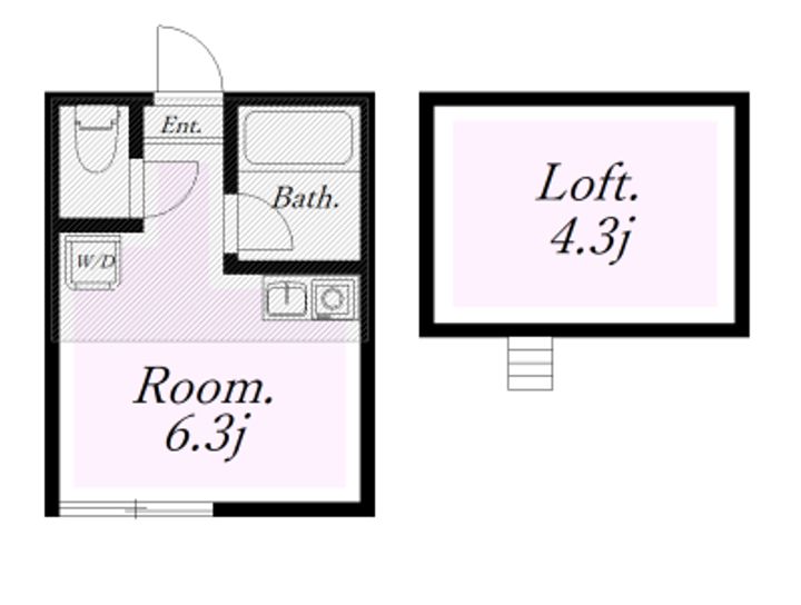 神奈川県横浜市保土ヶ谷区常盤台(アパート)の賃貸物件の間取り