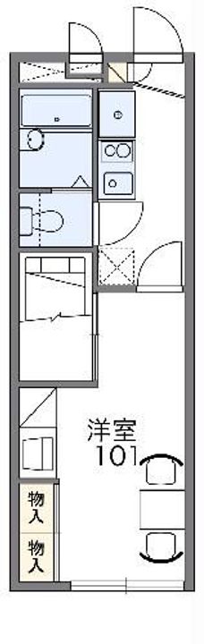 レオパレスリベールSKIIの間取り