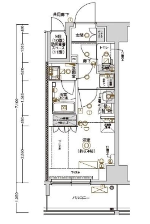 CREST TAPP 川崎IIの間取り