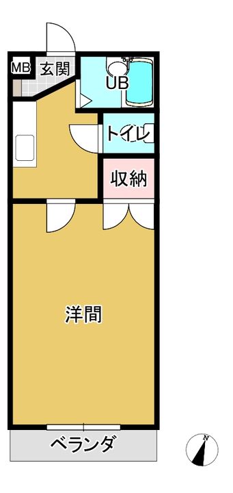 クロノス15月出の間取り