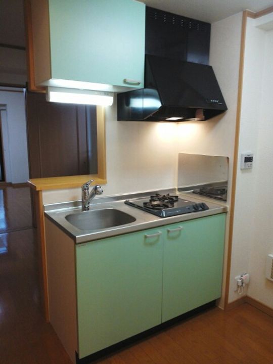 広島県福山市南蔵王町6(マンション)の賃貸物件のキッチン