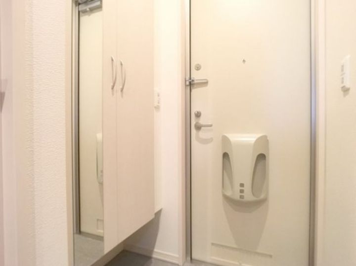 栃木県小山市城西1(アパート)の賃貸物件の玄関